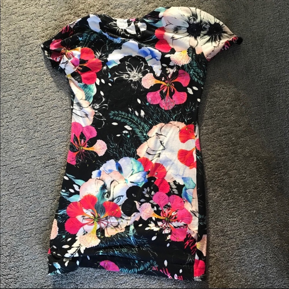 French Connection stretchy body con dress.